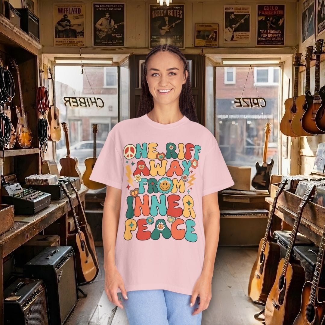 One Riff Away From Inner Peace Guitar T-Shirt