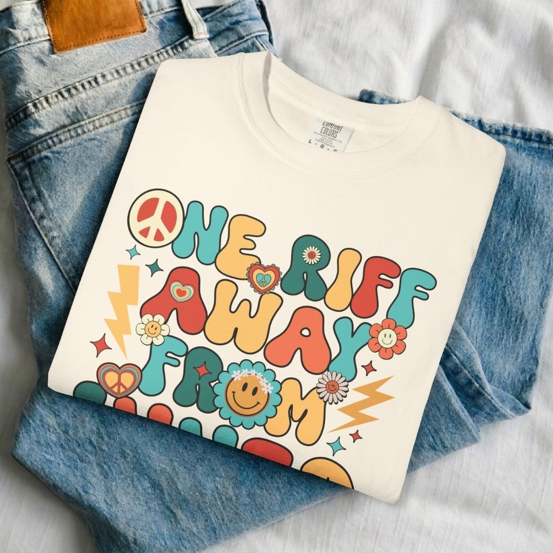 One Riff Away From Inner Peace Guitar T-Shirt