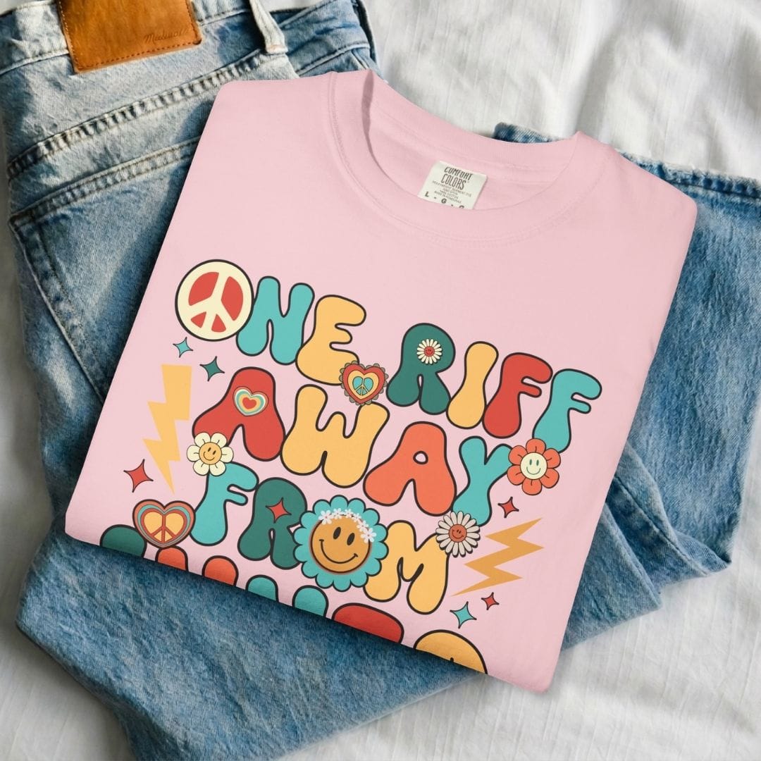 One Riff Away From Inner Peace Guitar T-Shirt