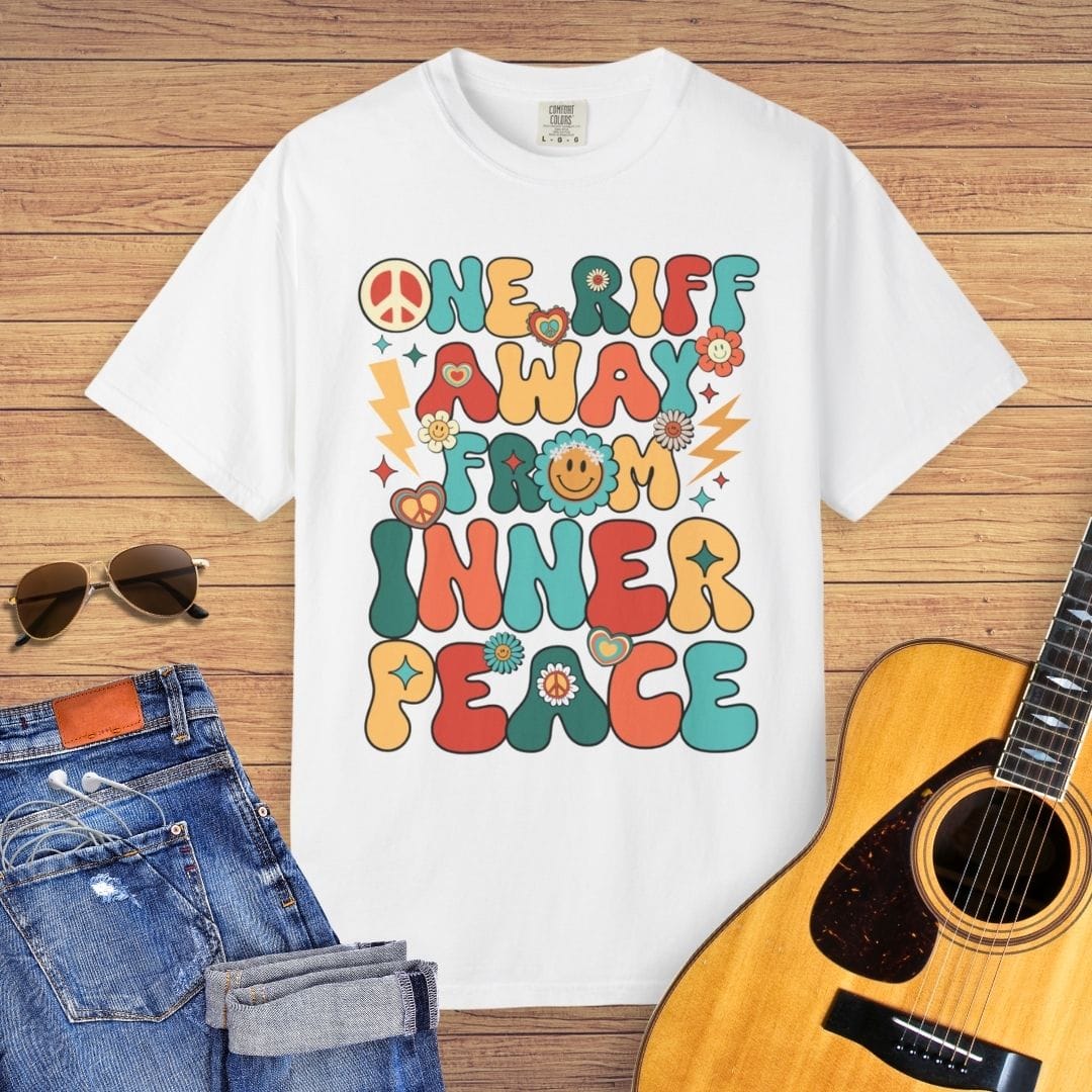One Riff Away From Inner Peace Guitar T-Shirt