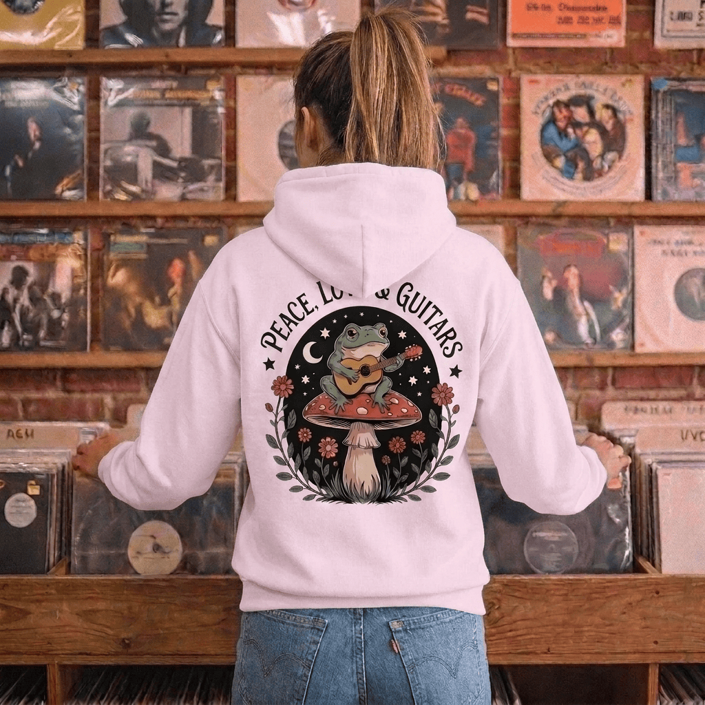 Peace Love & Guitar Hoodie