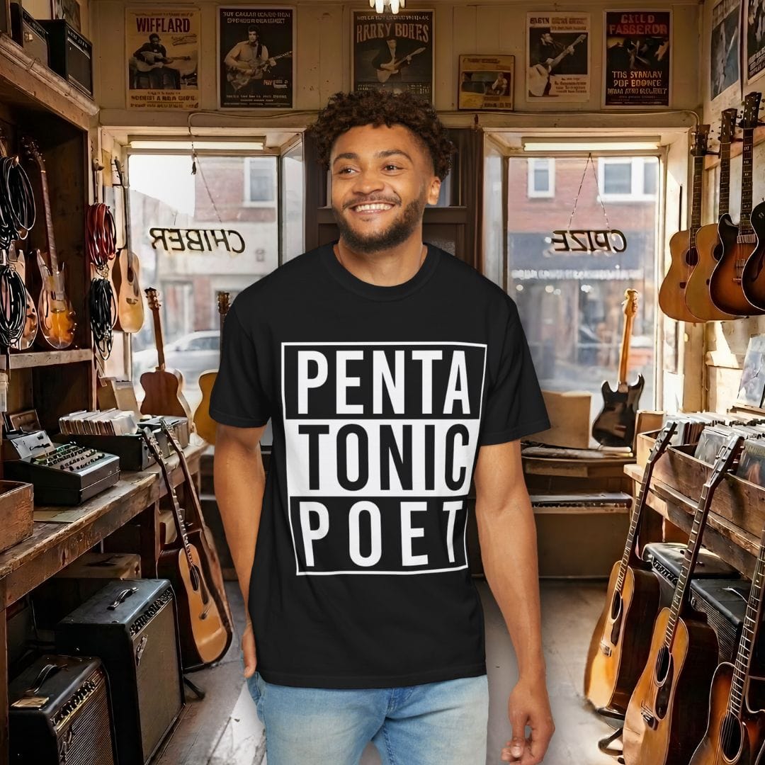 Pentatonic Poet Guitar T-shirt
