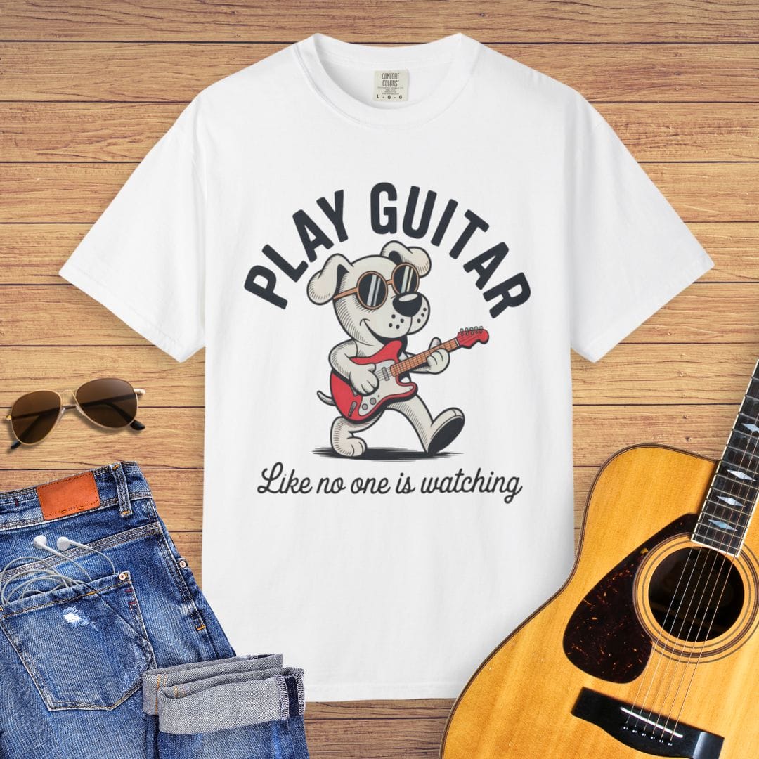 Play Guitar Pup T-shirt