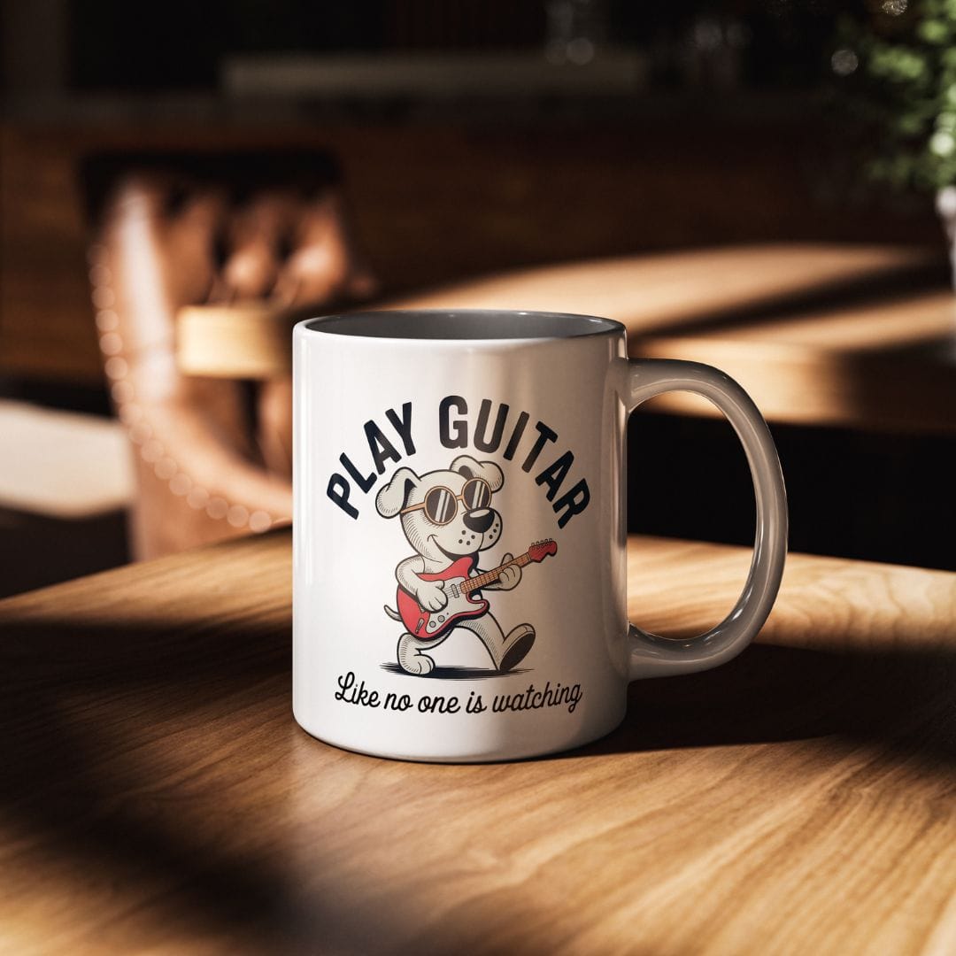 Play Guitar Pup 11oz Mug