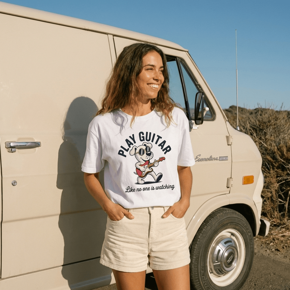 Play Guitar Pup T-shirt
