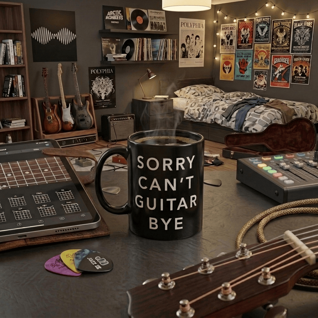 Sorry Can't Guitar Bye 11oz Mug