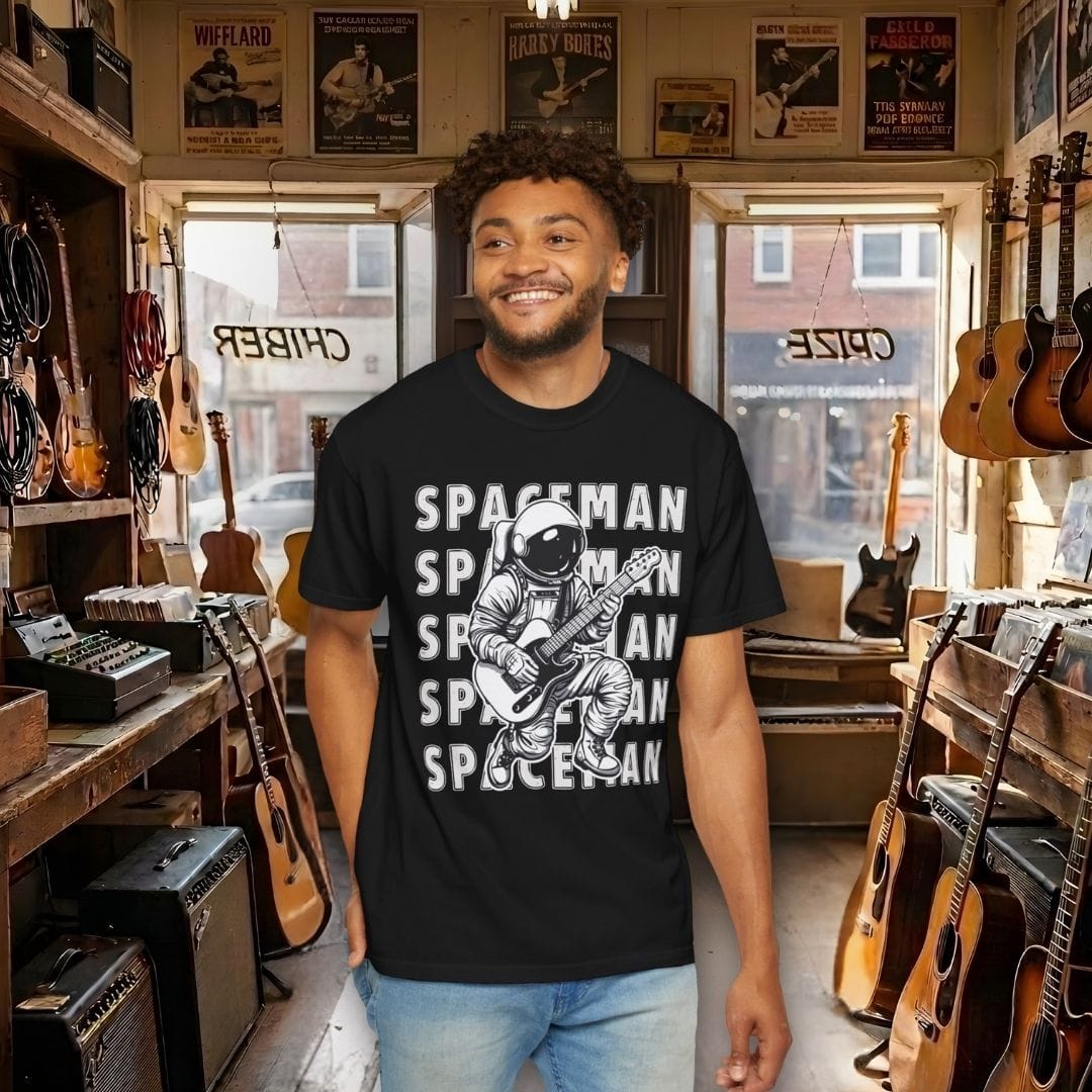 Spaceman Guitar Player T-shirt