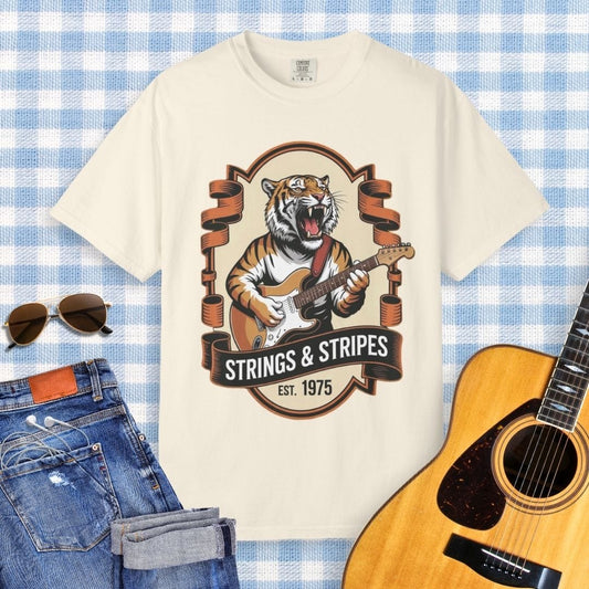 Strings & Stripes Guitar T-Shirt