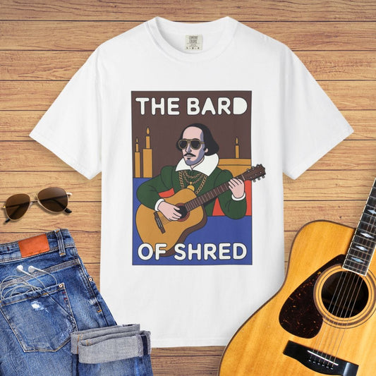The Bard Of Shred Guitar T-shirt
