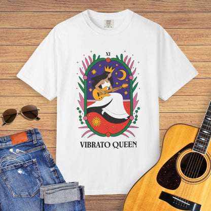 Vibrato Queen Guitar Tarot T-Shirt